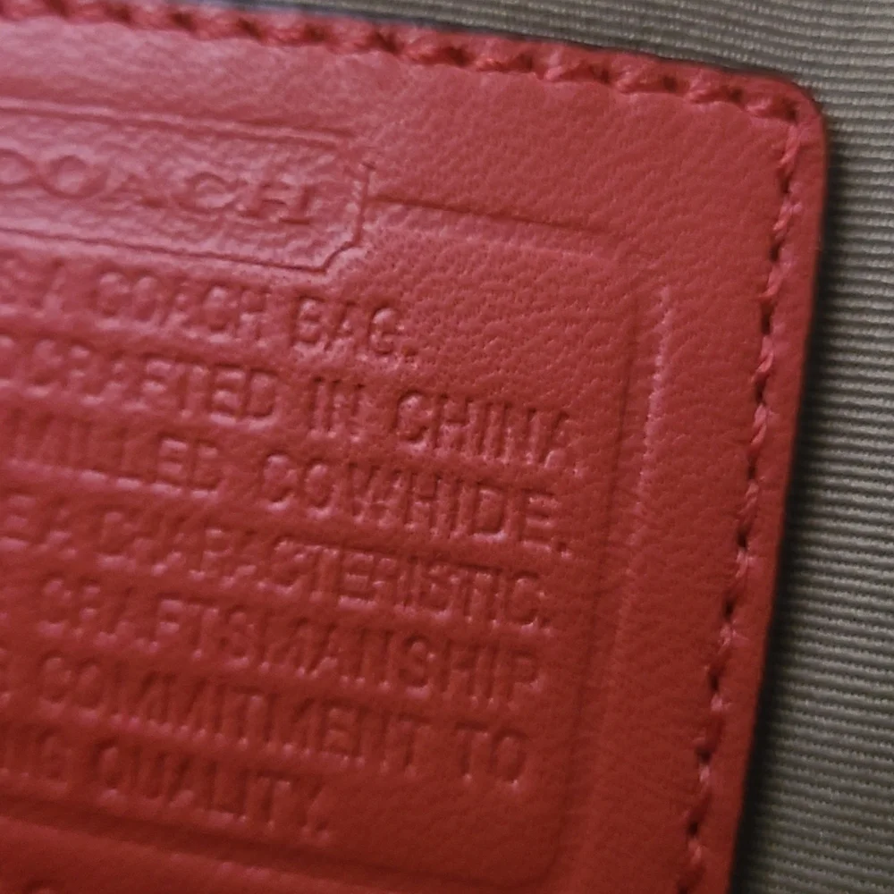 Coach Women's Salmon Leather Hamilton Bag - Picture 12 of 14